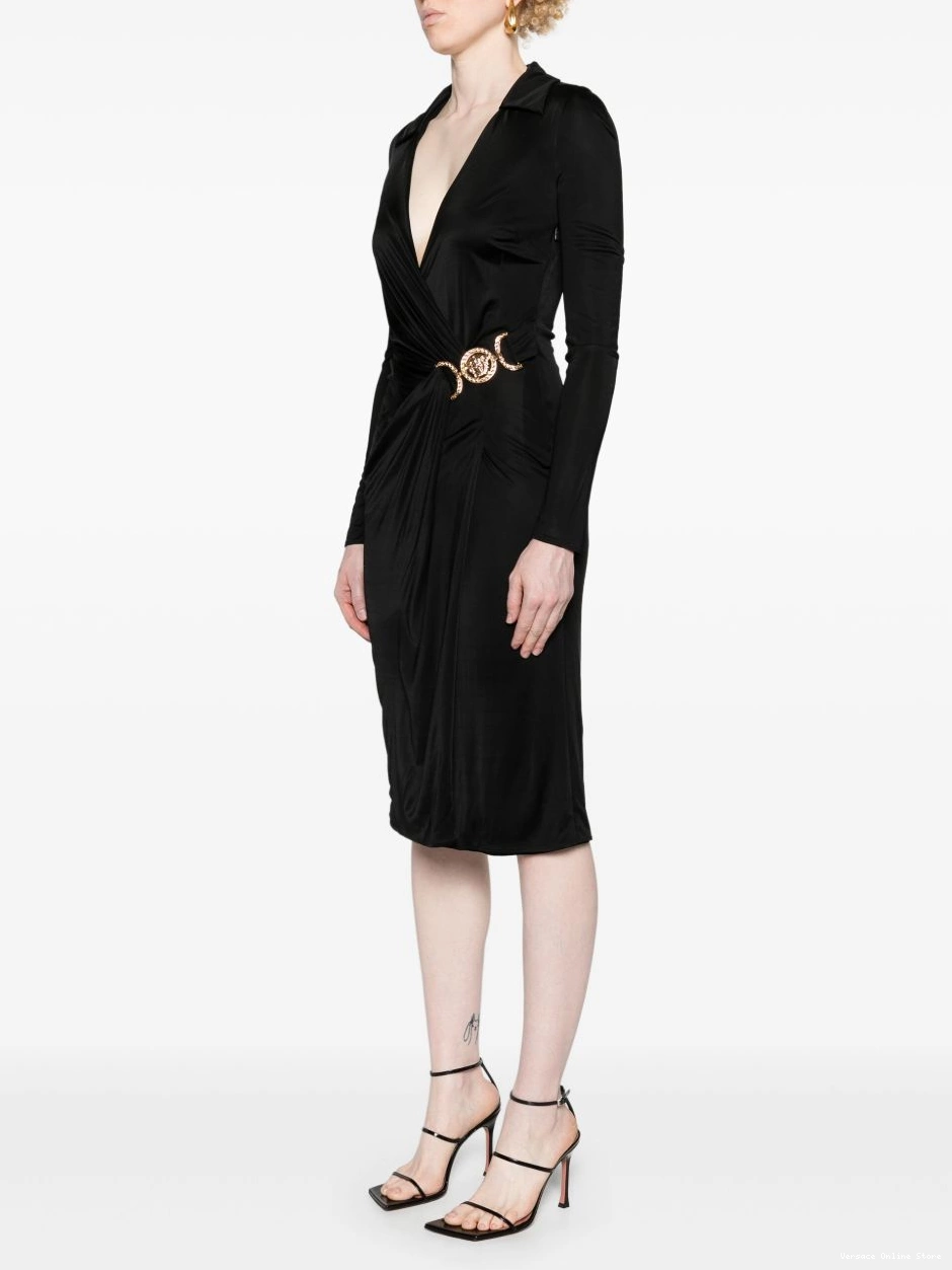 Cheap midi Women jersey Medusa-plaque dress Versace 0403